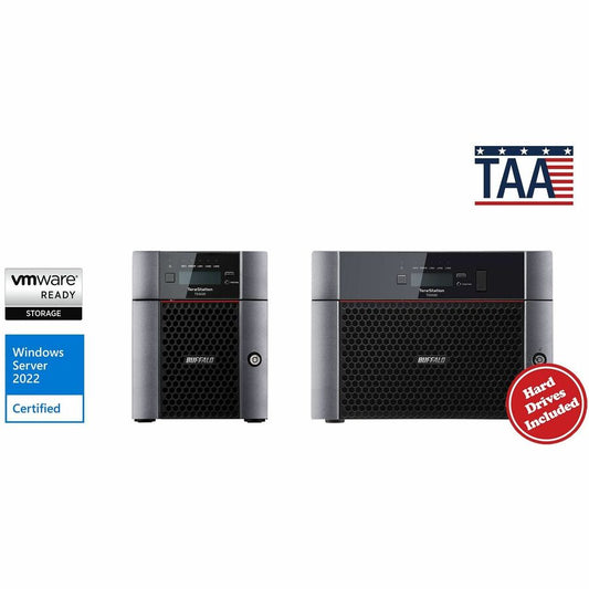 Stockage NAS de bureau professionnel BUFFALO TeraStation 5420 à 4 baies de 32 To (4 x 8 To) Disques durs inclus TS5420DN3204