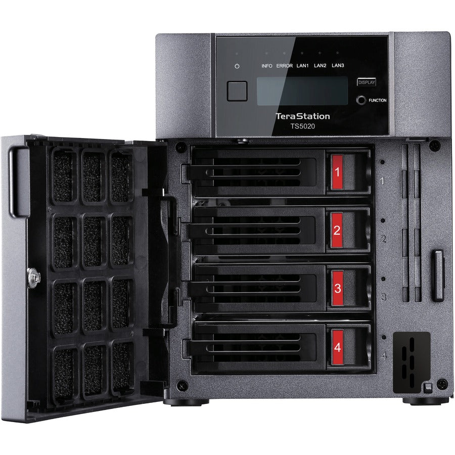 BUFFALO TeraStation 5420 4-Bay 32TB (4x8TB) Business Desktop NAS Storage Hard Drives Included TS5420DN3204