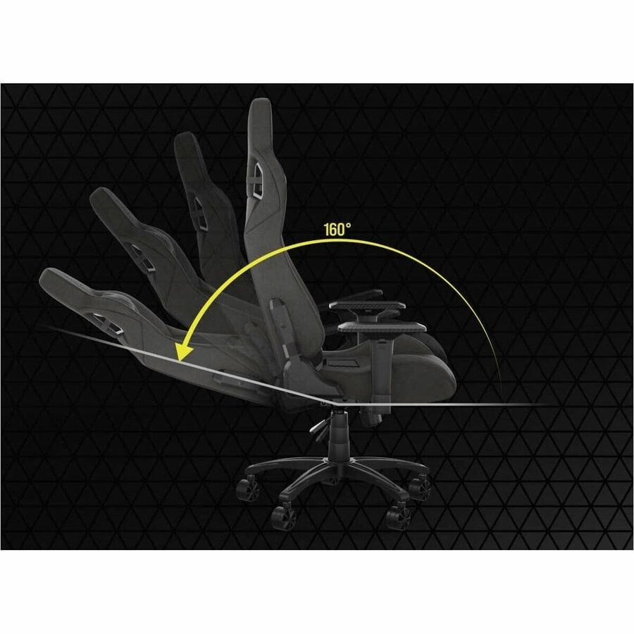Chaise de jeu en tissu Corsair T3 RUSH (2023) - Anthracite CF-9010057-WW
