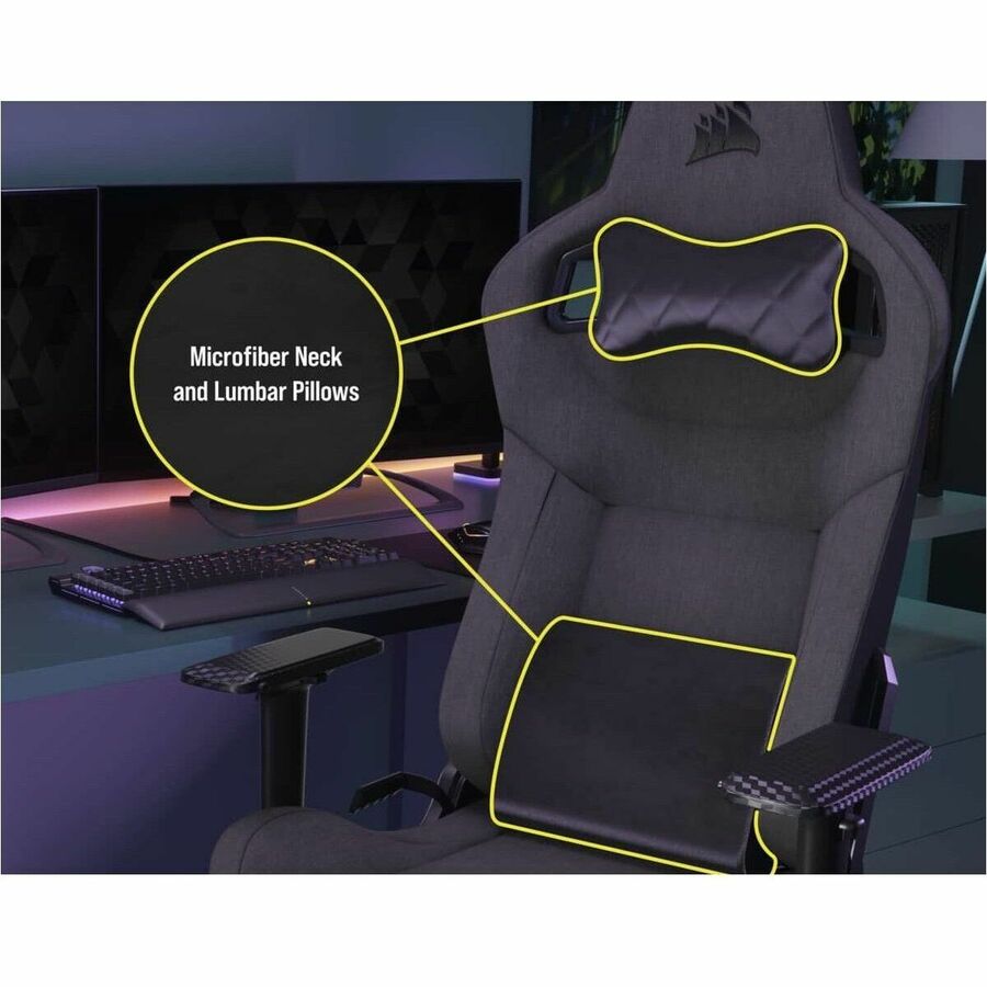 Chaise de jeu en tissu Corsair T3 RUSH (2023) - Anthracite CF-9010057-WW