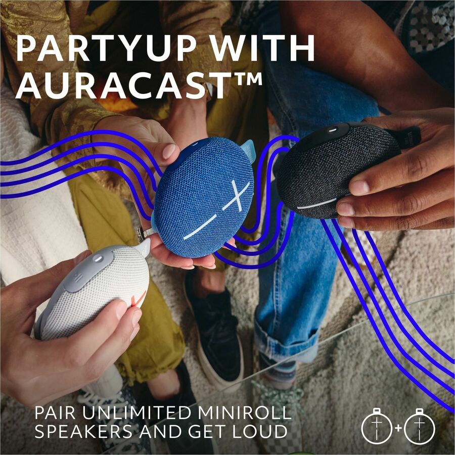 Système d'enceintes Bluetooth portables Ultimate Ears MINIROLL - Majestic Blue 984-002020