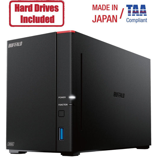 Stockage NAS Cloud personnel à 2 baies BUFFALO LinkStation 720 16 To Disques durs inclus LS720D1602