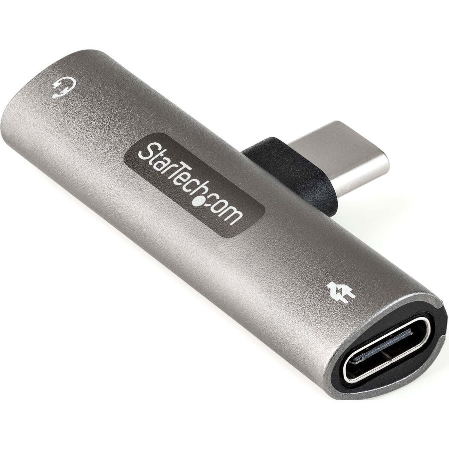 Adaptateur audio et de charge USB C StarTech.com, adaptateur audio USB-C avec prise casque 3,5 mm et chargement USB Type-C PD, pour téléphone/tablette USB-C CDP235APDM