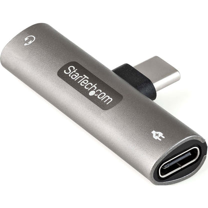 Adaptateur audio et de charge USB C StarTech.com, adaptateur audio USB-C avec prise casque 3,5 mm et chargement USB Type-C PD, pour téléphone/tablette USB-C CDP235APDM