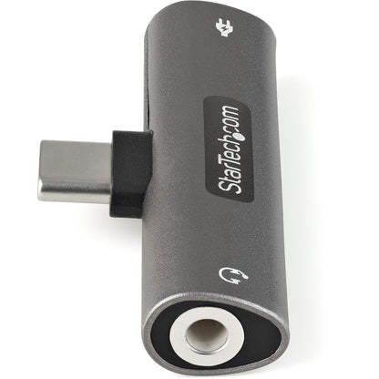 Adaptateur audio et de charge USB C StarTech.com, adaptateur audio USB-C avec prise casque 3,5 mm et chargement USB Type-C PD, pour téléphone/tablette USB-C CDP235APDM