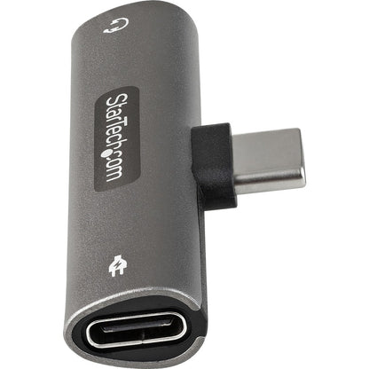 Adaptateur audio et de charge USB C StarTech.com, adaptateur audio USB-C avec prise casque 3,5 mm et chargement USB Type-C PD, pour téléphone/tablette USB-C CDP235APDM