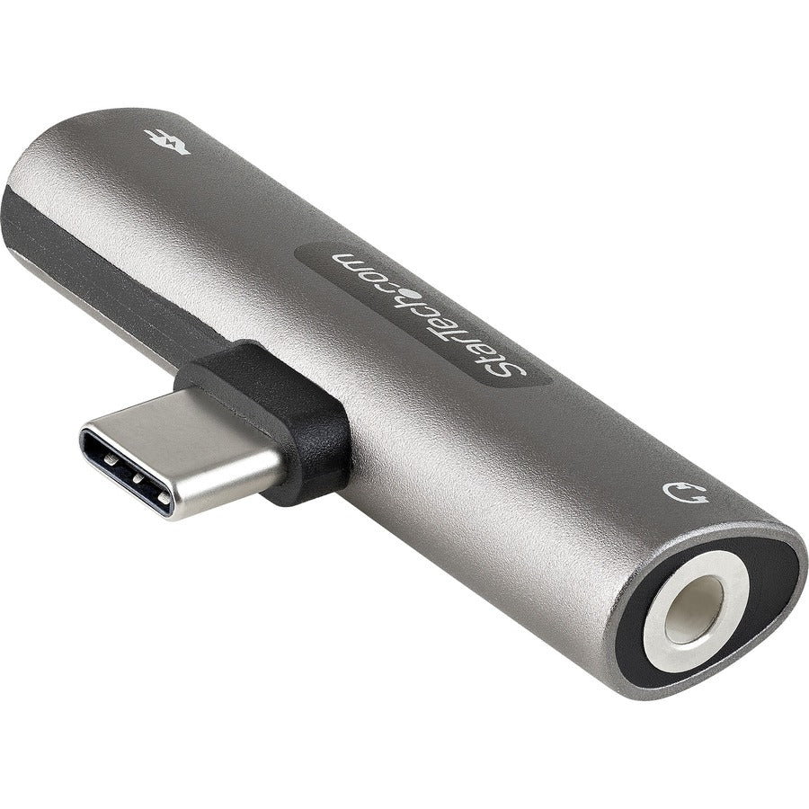 Adaptateur audio et de charge USB C StarTech.com, adaptateur audio USB-C avec prise casque 3,5 mm et chargement USB Type-C PD, pour téléphone/tablette USB-C CDP235APDM
