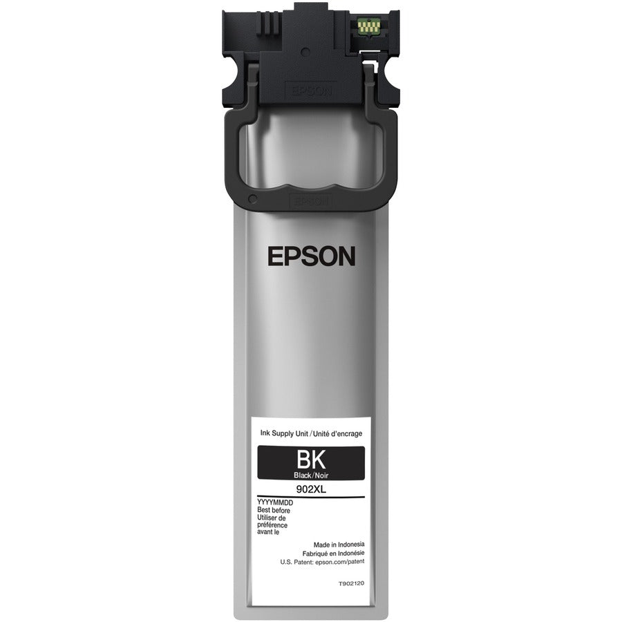 Cartouche d'encre à jet d'encre d'origine Epson DURABrite Ultra T902XL à très haut rendement - Noir Pack T902XL120