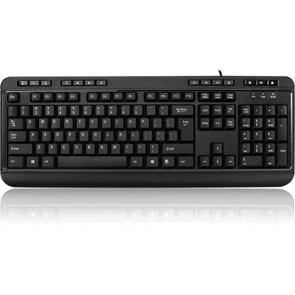 Clavier de bureau multimédia Adesso avec concentrateur USB à 3 ports AKB-132HB