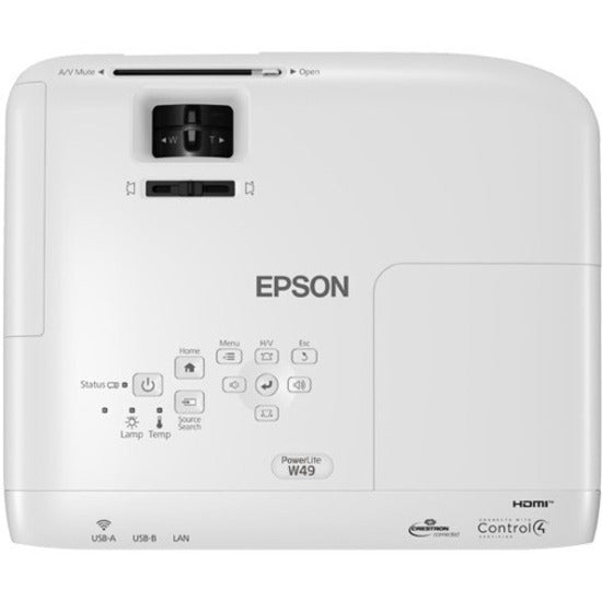 Projecteur LCD Epson PowerLite W49 - 16:10 - Montage au plafond V11H983020