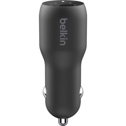 Chargeur de voiture double Belkin BoostCharge avec PPS 37 W + câble USB-C avec connecteur Lightning CCB004BT1MBK-B5