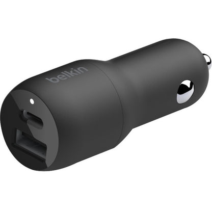 Chargeur de voiture double Belkin BoostCharge avec PPS 37 W + câble USB-C avec connecteur Lightning CCB004BT1MBK-B5