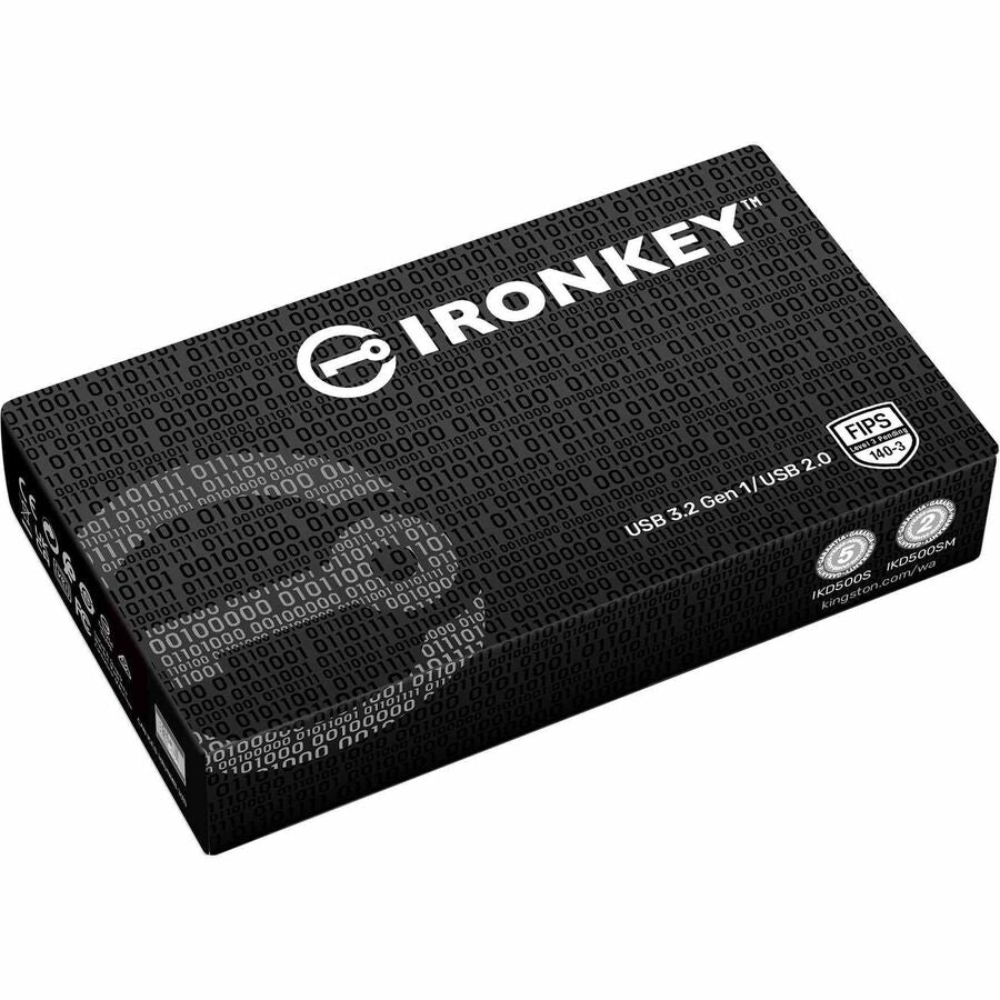 Clé USB 3.2 (1ère génération) Type A Kingston IronKey D500S 128 Go IKD500S/128 Go