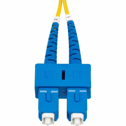 StarTech.com 3m (9.8ft) SC to SC (UPC) OS2 Single Mode Duplex Fiber Optic Cable, 9/125, 40G/100G, Low Insertion Loss, LSZH Jumper Cord SMDOS2SCSC3M
