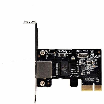 StarTech.com Carte adaptateur réseau PCIe Gigabit 1 port, carte réseau PCI Express 10/100/1000 Mbps à profil bas, Realtek RTL8111H, conforme TAA ST1000SPEX2LT