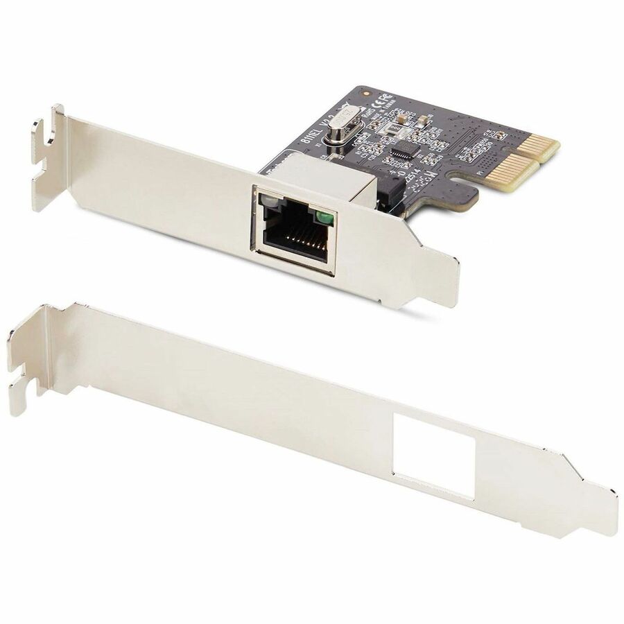 StarTech.com Carte adaptateur réseau PCIe Gigabit 1 port, carte réseau PCI Express 10/100/1000 Mbps à profil bas, Realtek RTL8111H, conforme TAA ST1000SPEX2LT