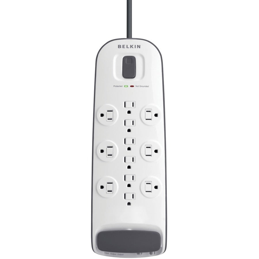 Parasurtenseur Belkin à 12 prises avec cordon d'alimentation de 8 pieds et protection câble/satellite BV112230-08