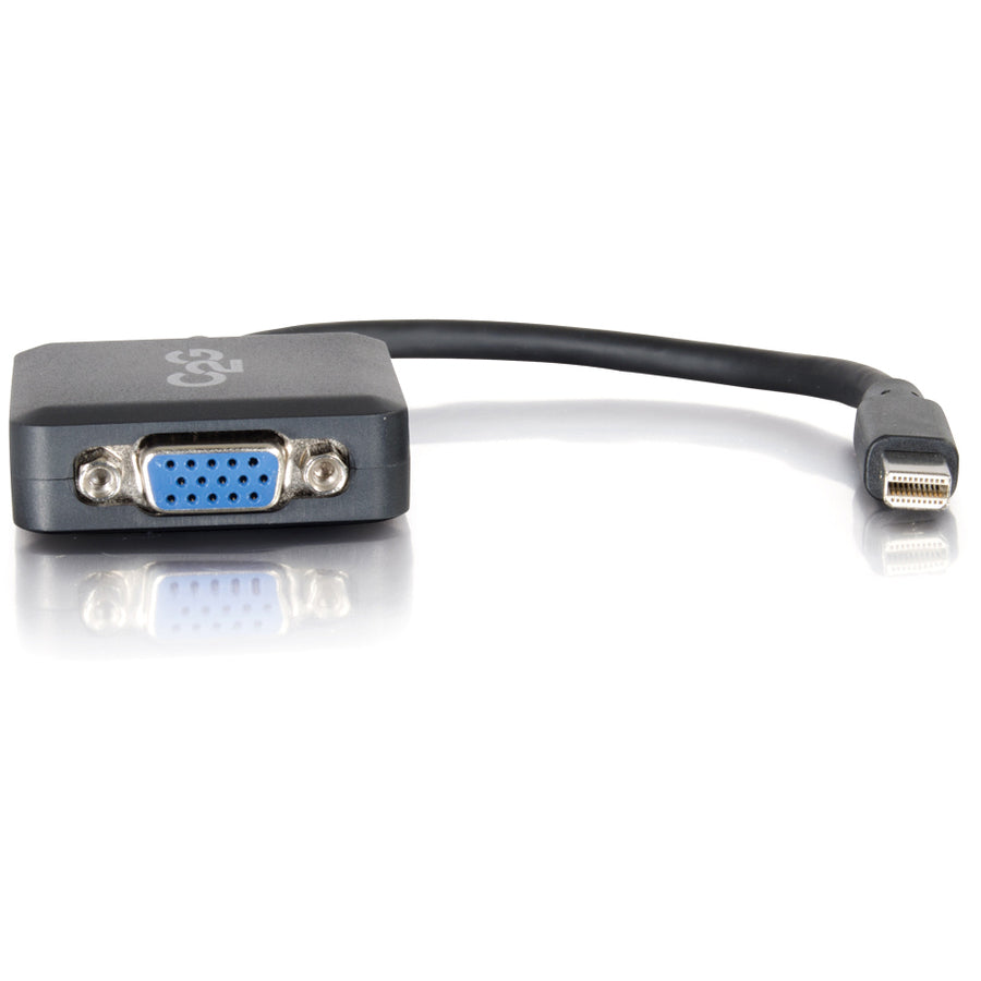 Adaptateur convertisseur Mini DisplayPort mâle vers VGA femelle 8 pouces C2G - Noir 54315