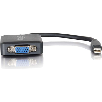 Adaptateur convertisseur Mini DisplayPort mâle vers VGA femelle 8 pouces C2G - Noir 54315