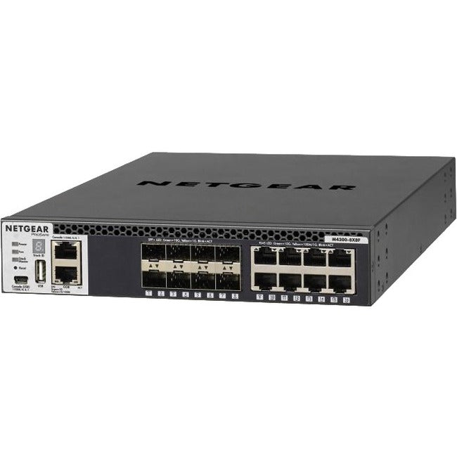 Commutateur géré empilable Netgear M4300 avec 16x10G dont 8x10GBASE-T et 8xSFP+ Layer 3 XSM4316S-100NES