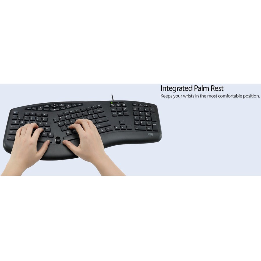 Clavier de bureau ergonomique Adesso TruForm AKB-160UB