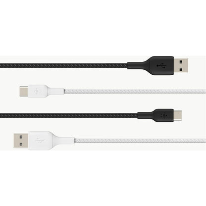 Câble tressé USB-C vers USB-A Belkin (1 m, noir) CAB002BT1MBK