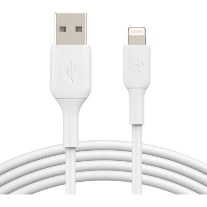 Câble Belkin BoostCharge Lightning vers USB-A (15 cm/6 po, blanc) CAA001BT0MWH
