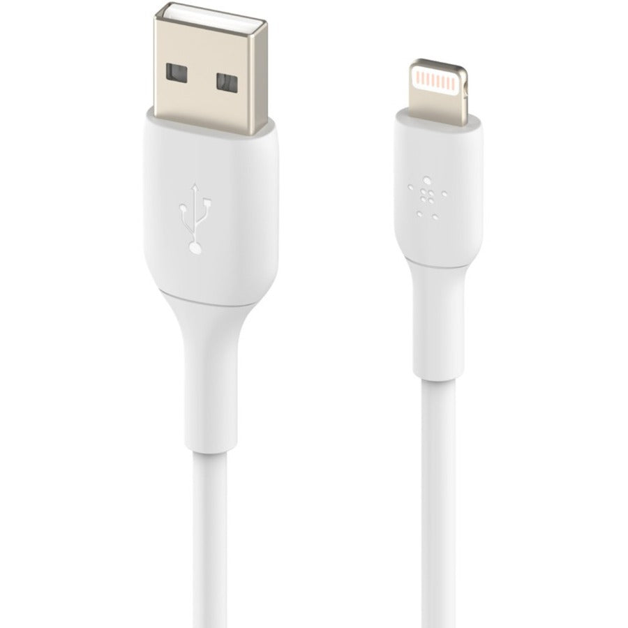 Câble Belkin BoostCharge Lightning vers USB-A (15 cm/6 po, blanc) CAA001BT0MWH
