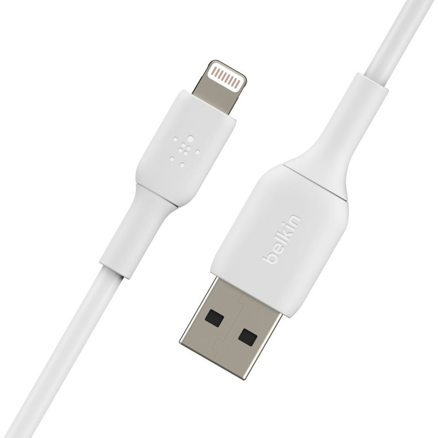Câble Belkin BoostCharge Lightning vers USB-A (15 cm/6 po, blanc) CAA001BT0MWH