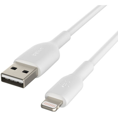 Câble Belkin BoostCharge Lightning vers USB-A (15 cm/6 po, blanc) CAA001BT0MWH