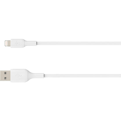 Câble Belkin BoostCharge Lightning vers USB-A (15 cm/6 po, blanc) CAA001BT0MWH