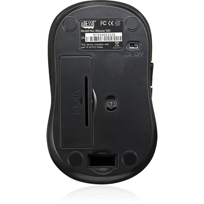 Adesso iMouse S80L - Mini-souris optique sans fil en tissu (bleu) IMOUSE S80L