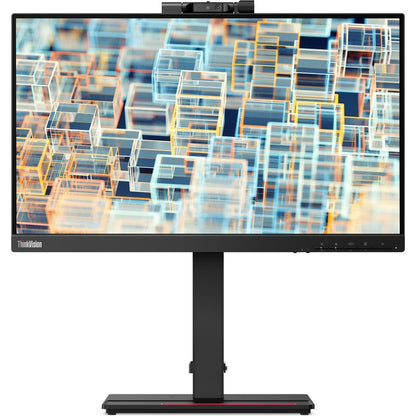 Lenovo ThinkVision T22v-20 22" Class Webcam Full HD LCD Monitor - 16:9 - Raven Black 61FBMAR6US