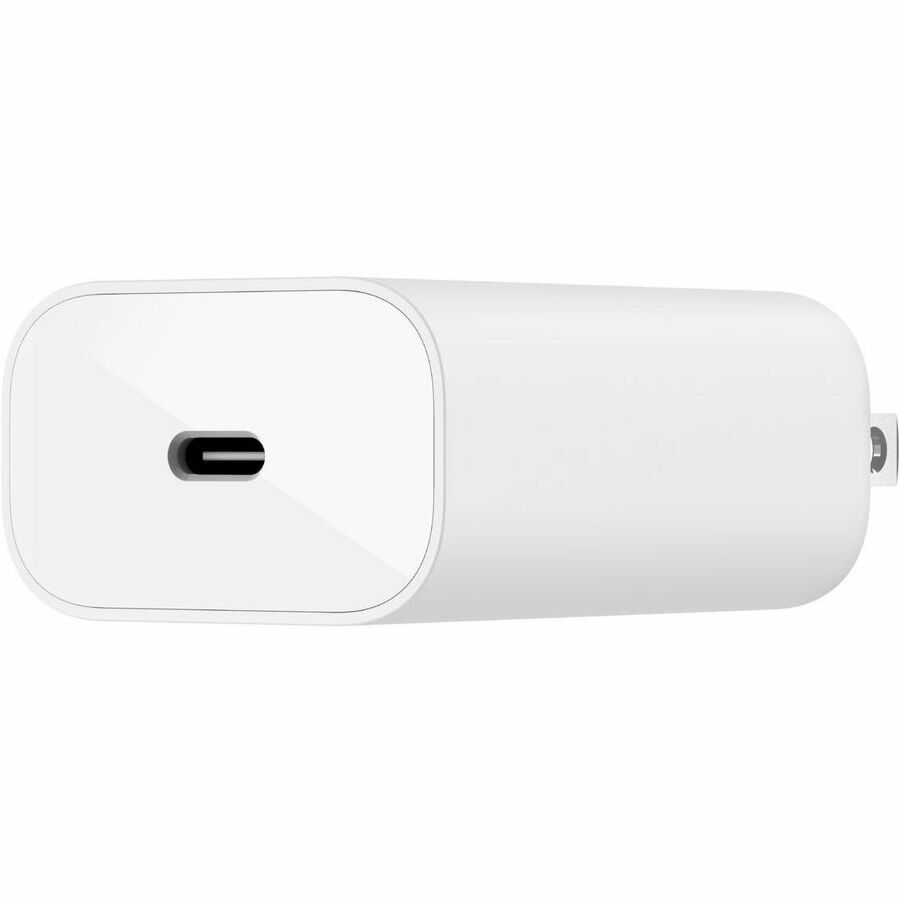 Chargeur mural portable USB-C 25 W de Belkin - 1 x USB-C - Charge rapide - Adaptateur secteur - Blanc WCA004DQWH