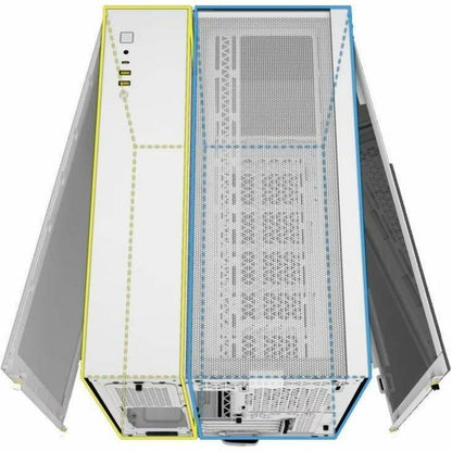 Corsair 2500X Mid-Tower Dual Chamber PC Case - White CC-9011266-WW