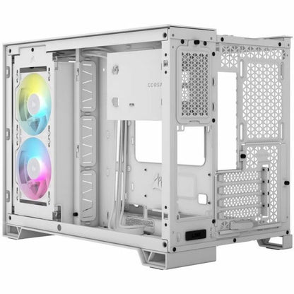 Boîtier PC Corsair iCUE LINK 2500X RGB Micro ATX à double chambre - Blanc CC-9011268-WW
