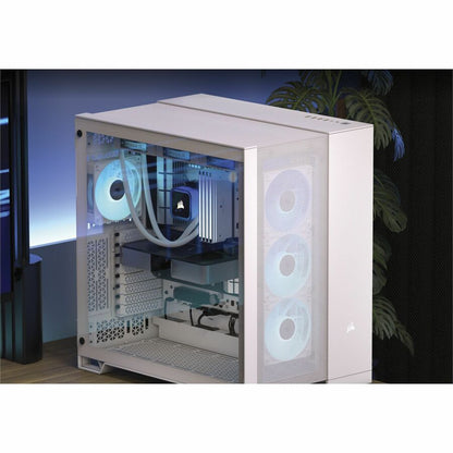 Boîtier PC Corsair 6500D AIRFLOW mi-tour à double chambre - Blanc CC-9011260-WW
