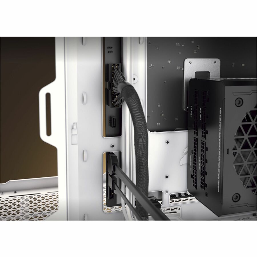 Boîtier PC Corsair 6500D AIRFLOW mi-tour à double chambre - Blanc CC-9011260-WW