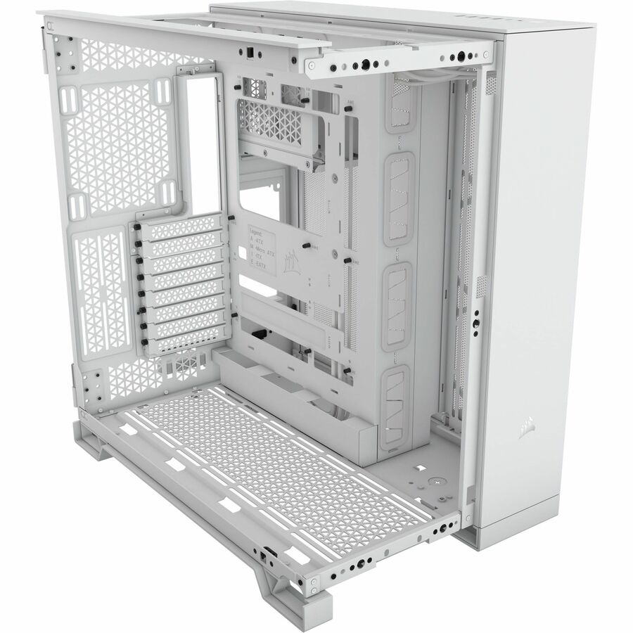 Boîtier PC Corsair 6500D AIRFLOW mi-tour à double chambre - Blanc CC-9011260-WW