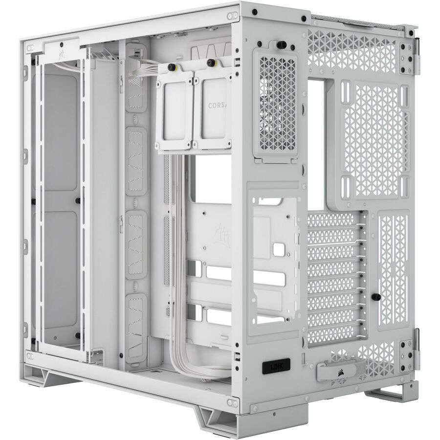 Boîtier PC Corsair 6500D AIRFLOW mi-tour à double chambre - Blanc CC-9011260-WW