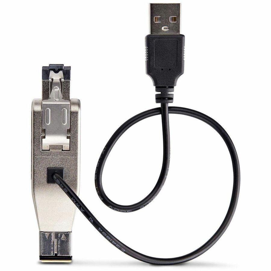 StarTech.com Dongle convertisseur de média Gigabit fibre optique vers Ethernet RJ45, alimenté par USB, SMF/MMF, fibre optique monomode/multimode, boîtier métallique D01ML55U-FIBER-MEDIA