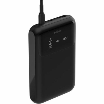 Belkin 65W 3-port USB Power Bank w/ Digital Display - 20K mAh - 2xUSB-C, 1xUSB-A - Portable Charger - w/ USB-C to USB-C Cable - Black BPB020btBK