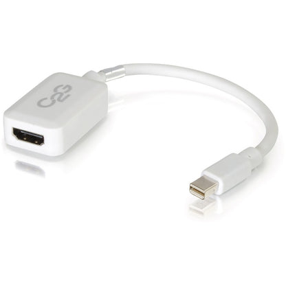 Adaptateur convertisseur Mini DisplayPort mâle vers HDMI femelle 8 pouces C2G - Blanc 54314