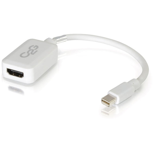 Adaptateur convertisseur Mini DisplayPort mâle vers HDMI femelle 8 pouces C2G - Blanc 54314