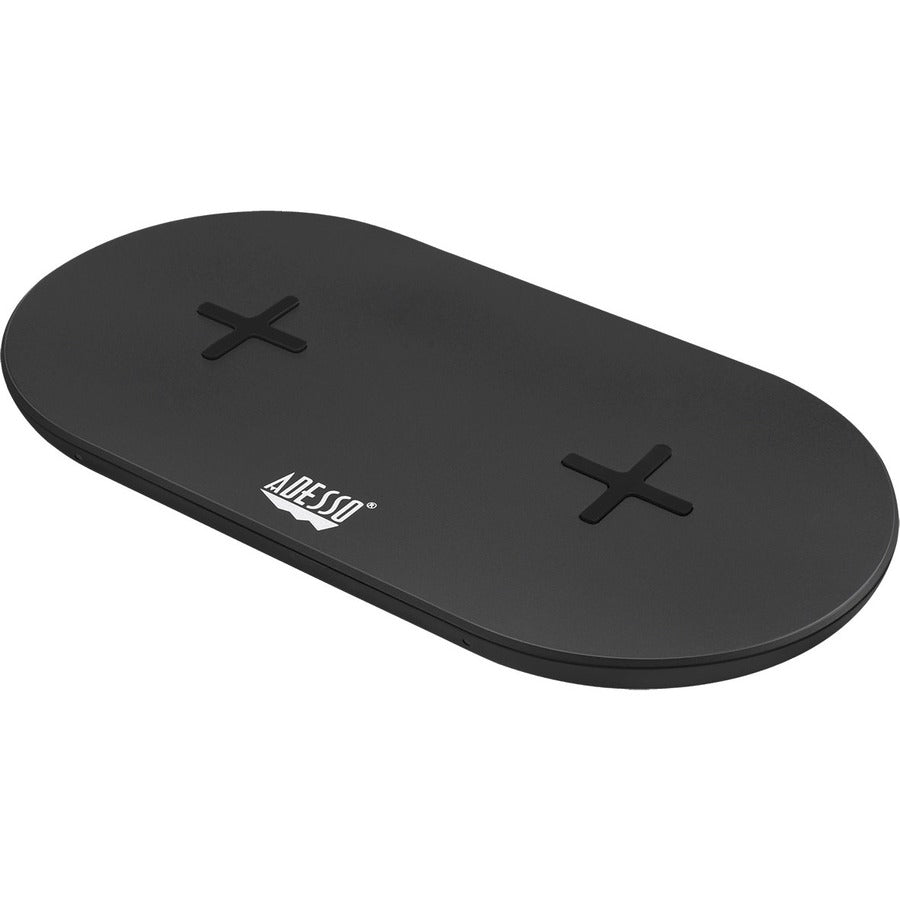 Chargeur rapide sans fil à double bobine certifié Qi Adesso 15 W Max AUH-1040