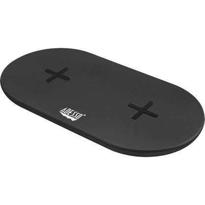 Chargeur rapide sans fil à double bobine certifié Qi Adesso 15 W Max AUH-1040