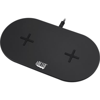 Chargeur rapide sans fil à double bobine certifié Qi Adesso 15 W Max AUH-1040