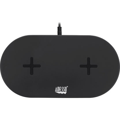 Chargeur rapide sans fil à double bobine certifié Qi Adesso 15 W Max AUH-1040