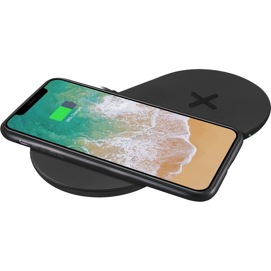 Chargeur rapide sans fil à double bobine certifié Qi Adesso 15 W Max AUH-1040