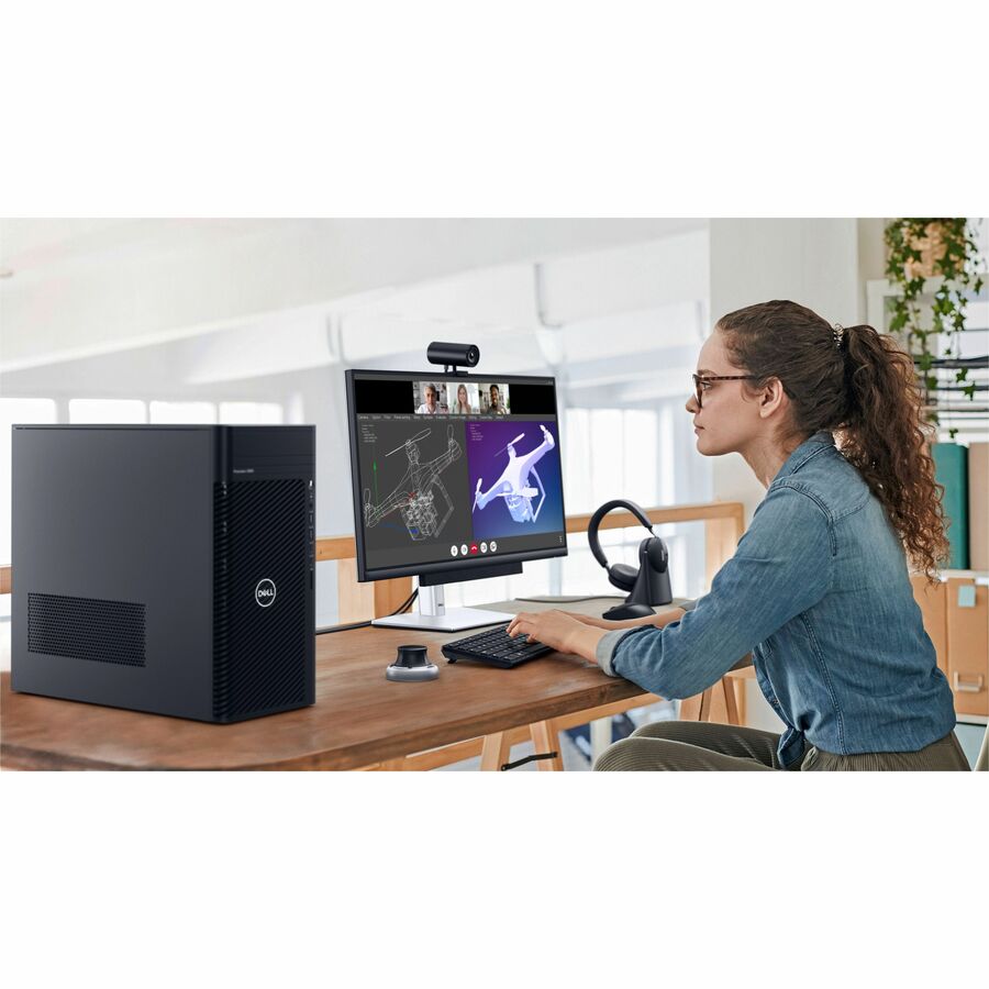 Station de travail Dell Precision 3000 3680 - Intel Core i5 14e génération i5-14500 - Technologie vPro - 16 Go - SSD 512 Go - Tour - Noir R9M8H